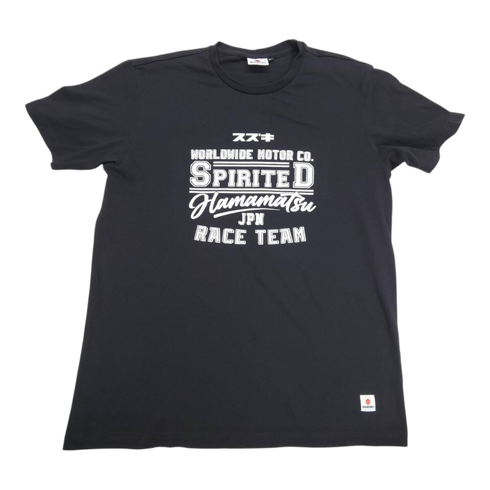 Suzuki Spirited Hamamatsu JPN Race Team Graphic T-Shirt Mens XL Black Biker
